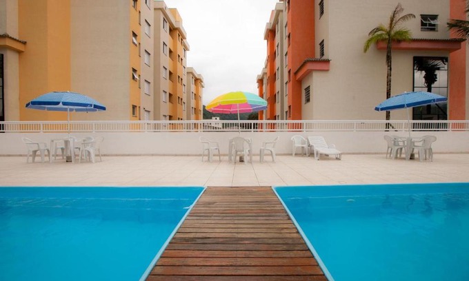 Ipiranguinha Apartment | Apto Ubatuba Condomínio Sun Way Churrasqueiras piscinas
