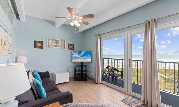 South Padre Island Condo | Aquarius 606 condo overlooking the pool, beach and Gulf of Mexico!