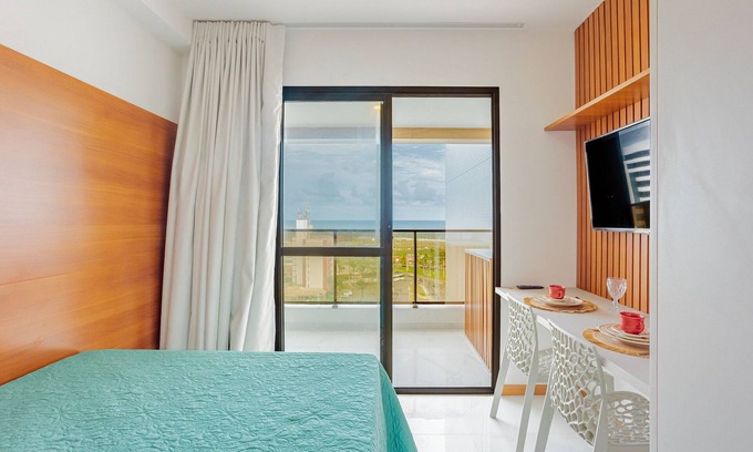 Armacao Apartment | AR03 Beautiful Studio Sea view 750m from the beach - Armação