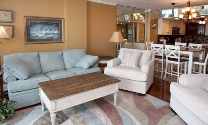 Arcadian Shores Apartment | Arcadian II 16E, Spacious 2 BR Condo with Beautiful Ocean Front Views and an Outdoor Swimming Pool