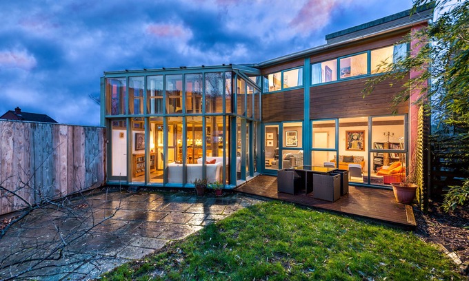 Llyswen House | Architect designed Eco House in small village on the Wye Valley Walk.