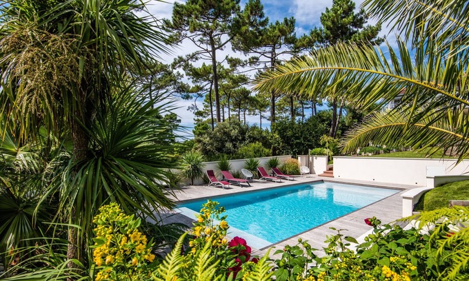 Pyla-sur-Mer Villa | Architect's villa in Pyla Sur Mer panoramic view of Dune/Ocean/Basin