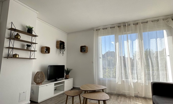 Ouistreham Apartment | Arlette Grand F2 47 m2 Riva Bella Quartier Résidentiel Calme