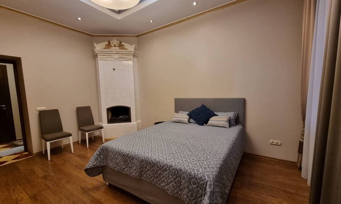Centrs Apartment | Art Deco One Bedroom Suite (51m2) in Downtown with Parking