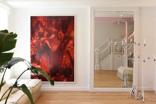Bedford-Stuyvesant Apartment | Art Filled Brooklyn Brownstone -3 br, 2.5 bath, deck, tv room, library
