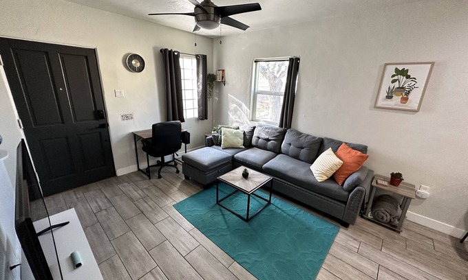 Encanto House | Artsy Modern Downtown 2 Bed Home with Garage & Backyard. Pet friendly!