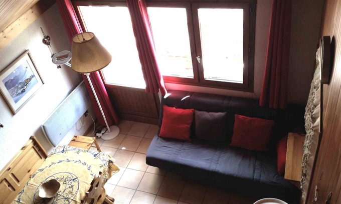 Champagny-en-Vanoise Apartment | [At the foot of the slopes] Studio Cabin 4-5 pers. Champagny en Vanoise