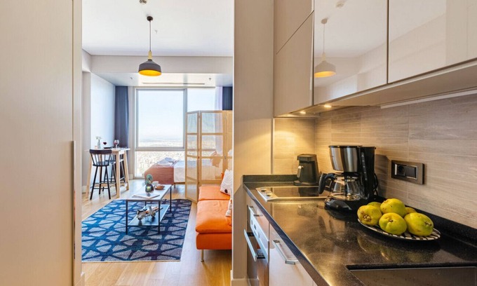 Atasehir Apartment | Atasehir Studio, Expansive Cityscape View