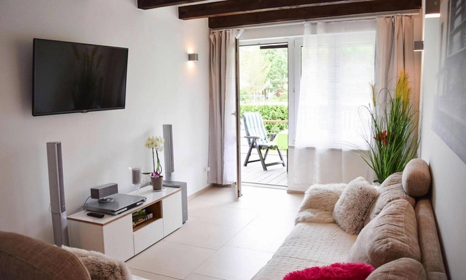 Rowy House | Attractive holiday home in Rowy with fireplace and garden