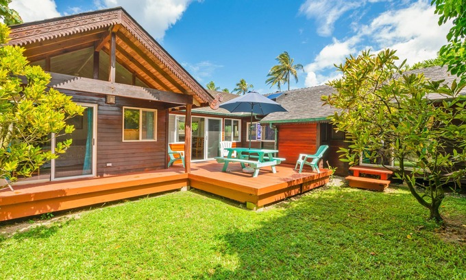 Wainiha House | AUG DISCOUNT Island Beach House 1 minute walk to Sand Kids Welcome Lic#TVNC1058