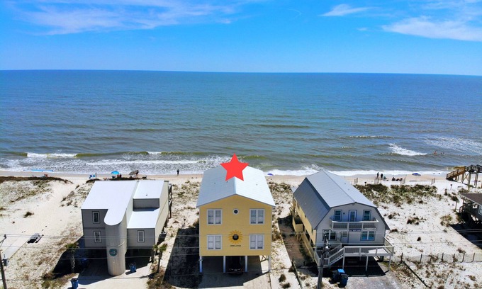 Gulf Shores House | August Discounted! Beachfront w/2 living areas
