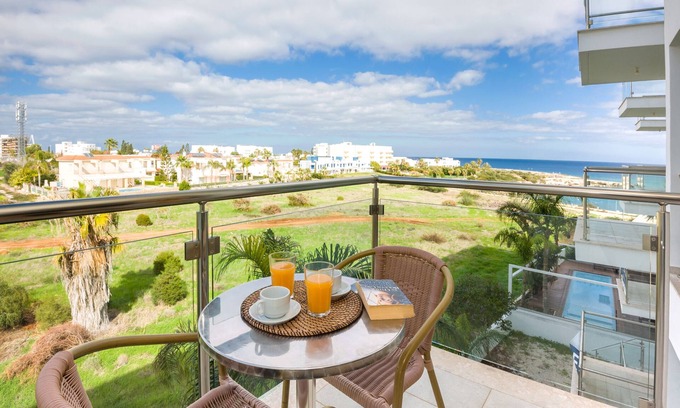 Protaras Apartment | Austin - Coralli BeachFront, Sea View Apartment