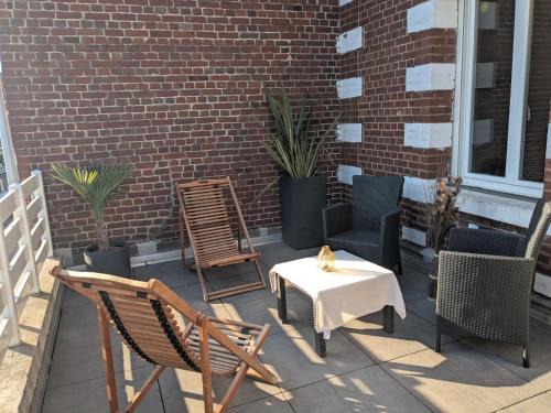 Mesnil-Val-Plage Apartment | Aux galets suspendus