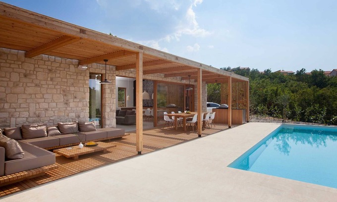 Klimno Villa | Awarded Design Villa Olea, Luxury Villa with heated pool & Seaview