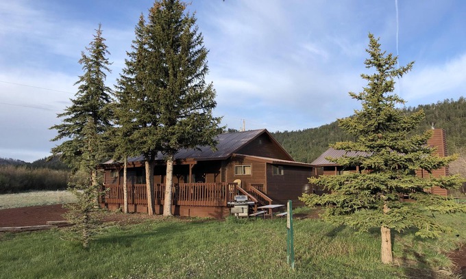 Greer Cabin | Awesome 4BR-2BA on Main Street! Huge porch, Stocked Trout Pond, Wood stove.