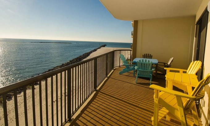 Orange Beach Condo | Awesome Views! Watch the sail boats & seagulls. Two pools. Two hot tubs.n.