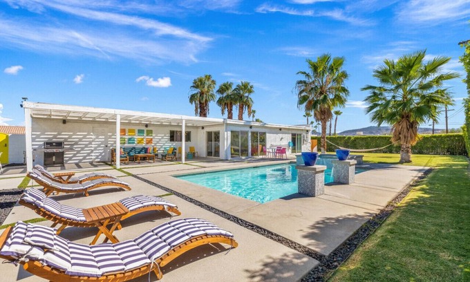 Palm Springs House | Azul Desert Escape by Rather Be Properties: Majestic Views Luxury Pool & Spa