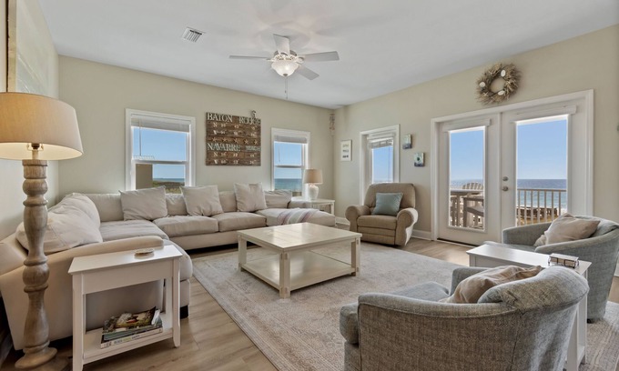 Navarre Beach House | B Free-Gulf front private home sleeps 10