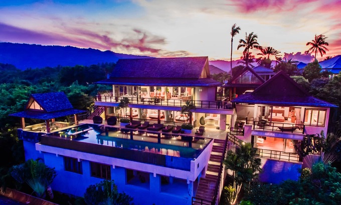 Bophut Hills Villa | Baan Grand Vista - 5 Bed Private Pool Sea View Villa