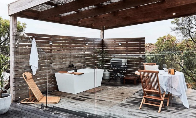 St. Andrews Beach Apartment | Back Beach Studio 1 with Private Outdoor Bath