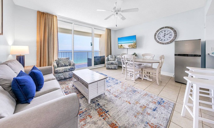 Long Beach Condo | Balcony~New Furniture~5 Pools~Hot Tubs~2BR Majestic Beach 1-1907