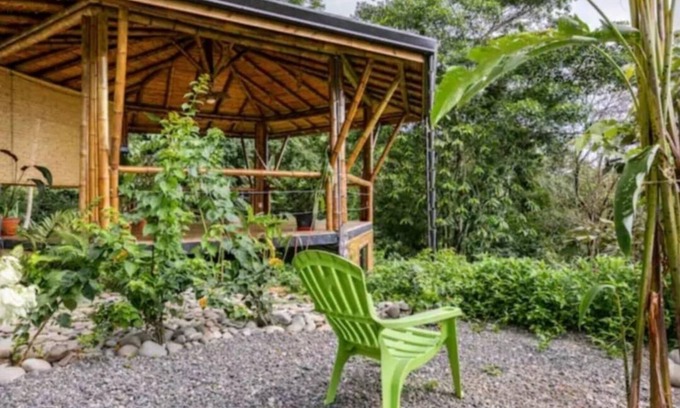 Ballena Cabin | Bamboo Ecolodge w/Waterfall and Ocean View Yoga Deck at Yogachal Vista Mar!