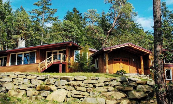 Salt Spring Island House | Bamboo Grove: Spectacular Ocean View Custom West Coast Timberframe Home.