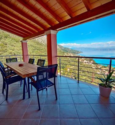 Barbati Apartment | Barbati balcony view