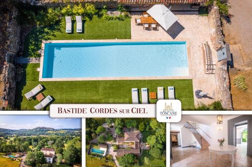 Cordes-sur-Ciel Villa | Bastide de Cordes sur Ciel - Piscine chauffée & Parc