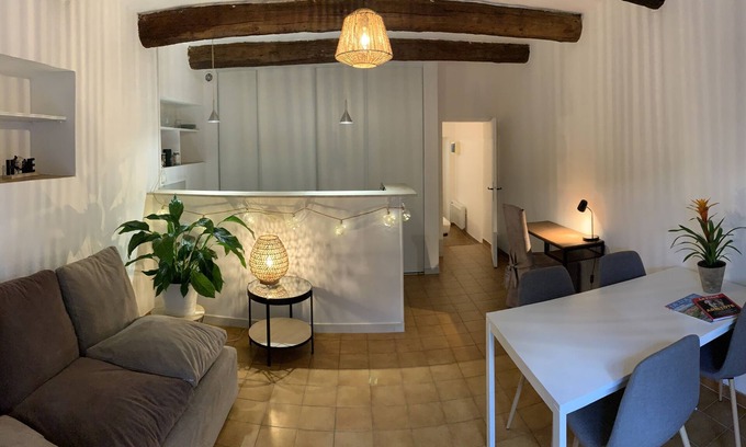 Aix-en-Provence Apartment | Bastide Provençale Xviiie-terrasse/jardin