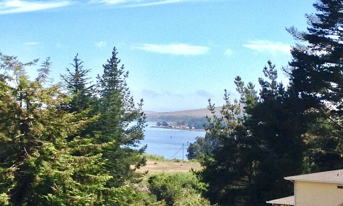 Bodega Bay House | BAY CANYON VIEW-CHARMING SINGLE LEVEL HOME- FENCED YARD + SPA-NEAR EVERYTHING!