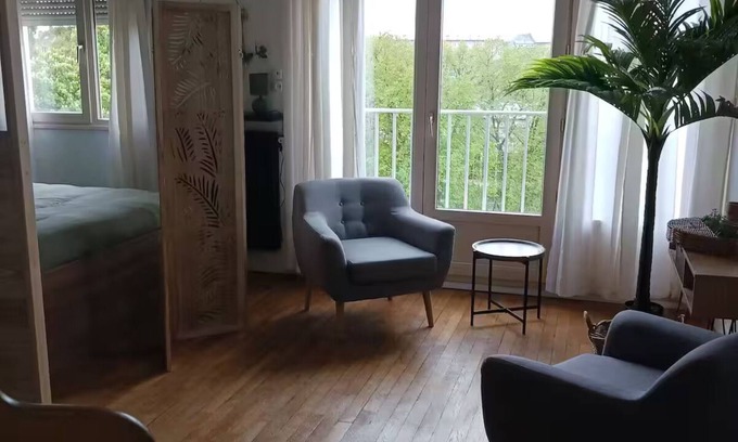 Charleville-Mezieres Apartment | Bayard : Apartment with View, Parking, and Bike Room