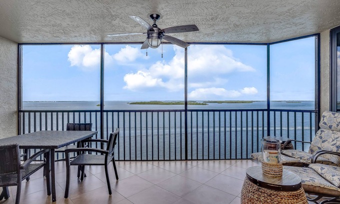 Punta Rassa Condo | Bayfront escape with beach access, and panoramic coastal views