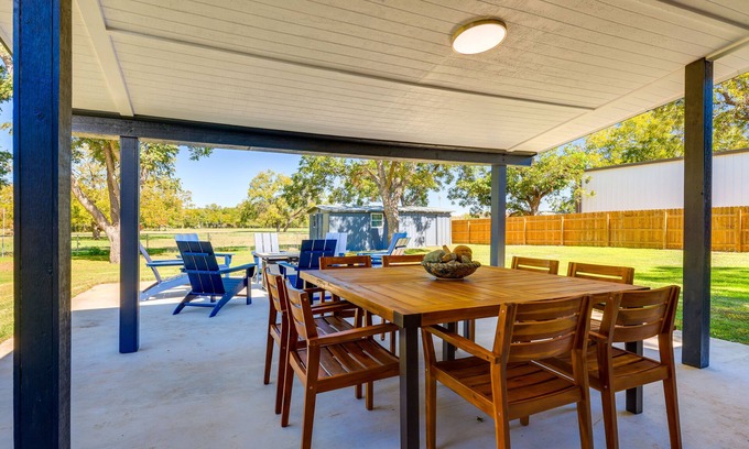 Johnson City House | BBQ Ready + Fire Pit: Chic Johnson City Home