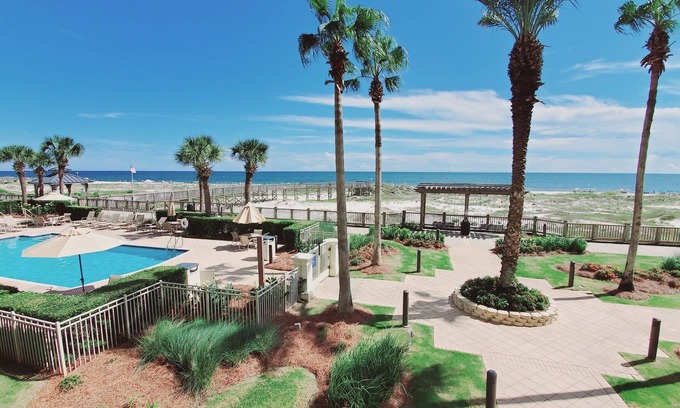 Fort Morgan Condo | Beach Club C205 King/Queen/Sofa, Direct Gulf View, Wifi, Right on the Beach!