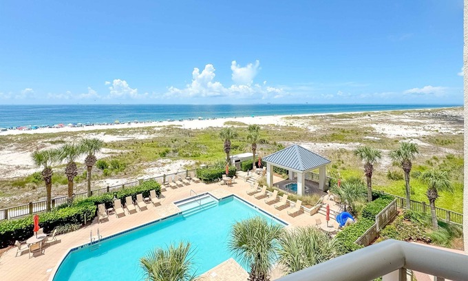 Fort Morgan Condo | Beach Club D-407 | NEW! Beachfront 2Bedroom 2Bath Condo Full Resort Amenity