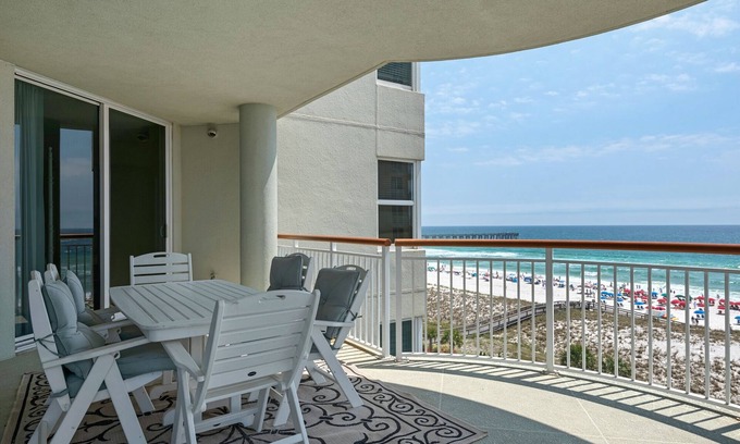 Sugar Beach Condo | Beach Colony 6D- 3BD/3BA Gulf front Condo Navarre Beach!