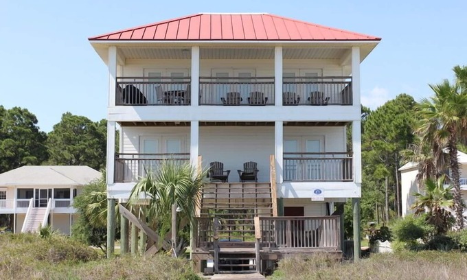 Port St. Joe House | Beach Front, Pet Friendly, Sleeps 8