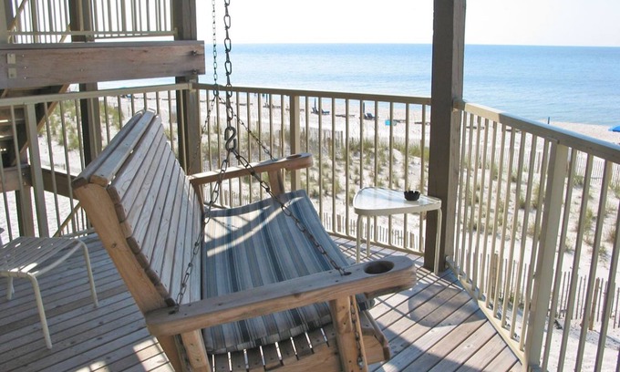 Gulf Shores Condo | Beach front view from your swing