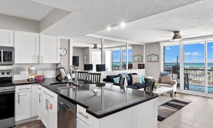 Destin Condo | BEACH FRONT with Gorgeous Ocean & Pool Views! 1st floor for super easy access!
