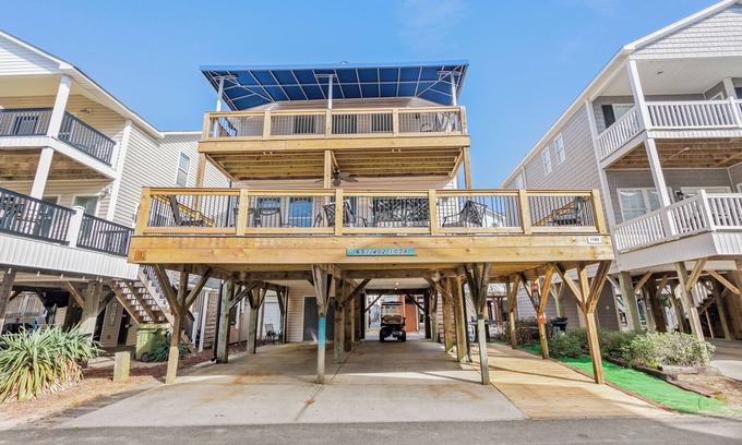 Surfside Beach House | Beach House 1183. Ocean View. Pet friendly. Walk to beach. Golf cart included