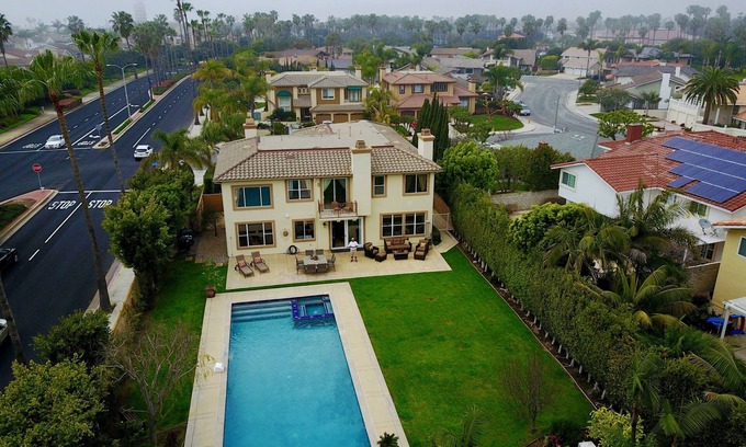 Huntington Beach House | Beach Living 15,000sf Resort Property 5 min walk to beach.