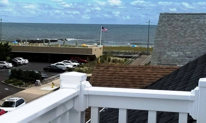 North End Condo | Beach/Ocean Views, Steps To Beach, 5 Min. Walk to Rides & Food, 2 Parking Spaces