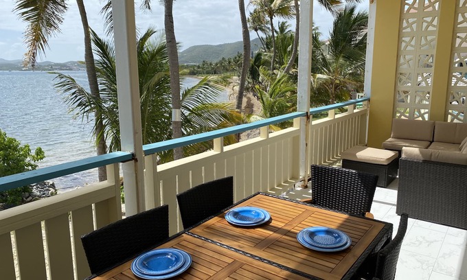 Estate Golden Rock Condo | Beach & Oceanfront, Modern 2BR, King Size Beds/2BA Condo at the Ocean's Edge