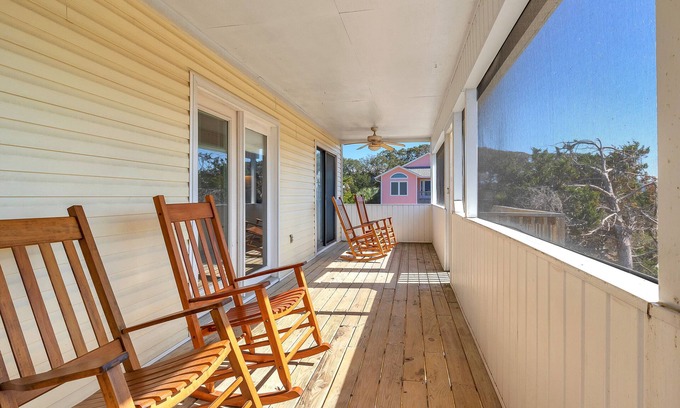 Long Beach House | Beach Power: 4 Bed/2 Bath Traditional Home with Screened Porch, 170 feet to Beac