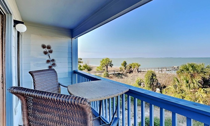 Tybee Island Condo | Beach Racquet A221 | Water Views, Steps to Beach