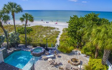 Indian Rocks Beach House | Beach Trail Beauty beach front pool home with firepit