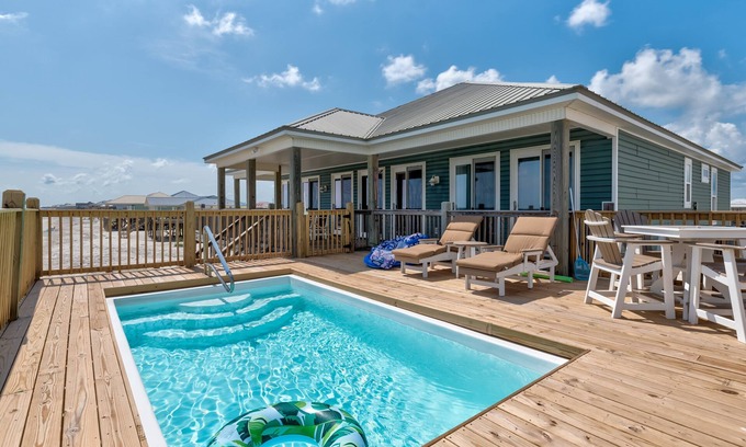 Dauphin Island House | Beachaholic | Heated Pool with fall openings