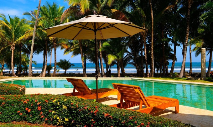 Paquera House | Beachfront Home w/Pool in a Private Complex - Golf & Country Club.