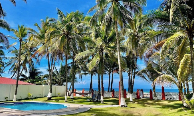 Costa Del Sol House | Beachfront 4 bedroom house with WiFi, AC in La Costa del Sol, El Salvador